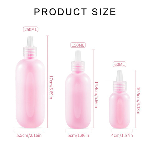 60/150/250 ml Quetschflasche, Reiseflasche,-60 ml durchscheinend 1