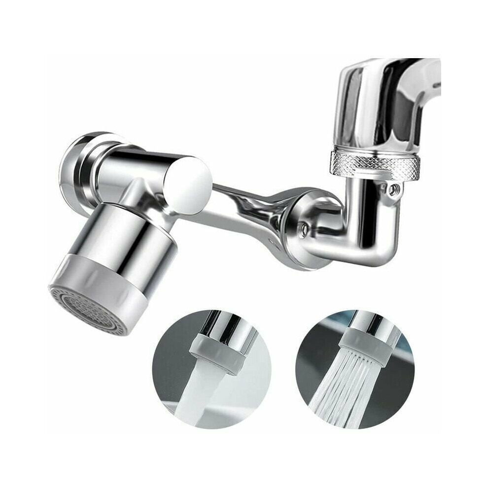 Robotic Arm Gimbal Tap Extender, 1080 Rotate Non-Splashing Sink Faucet Aerator With Universal Splash Filter, Water Saving Sink Faucet For Bathroom 9466005056182