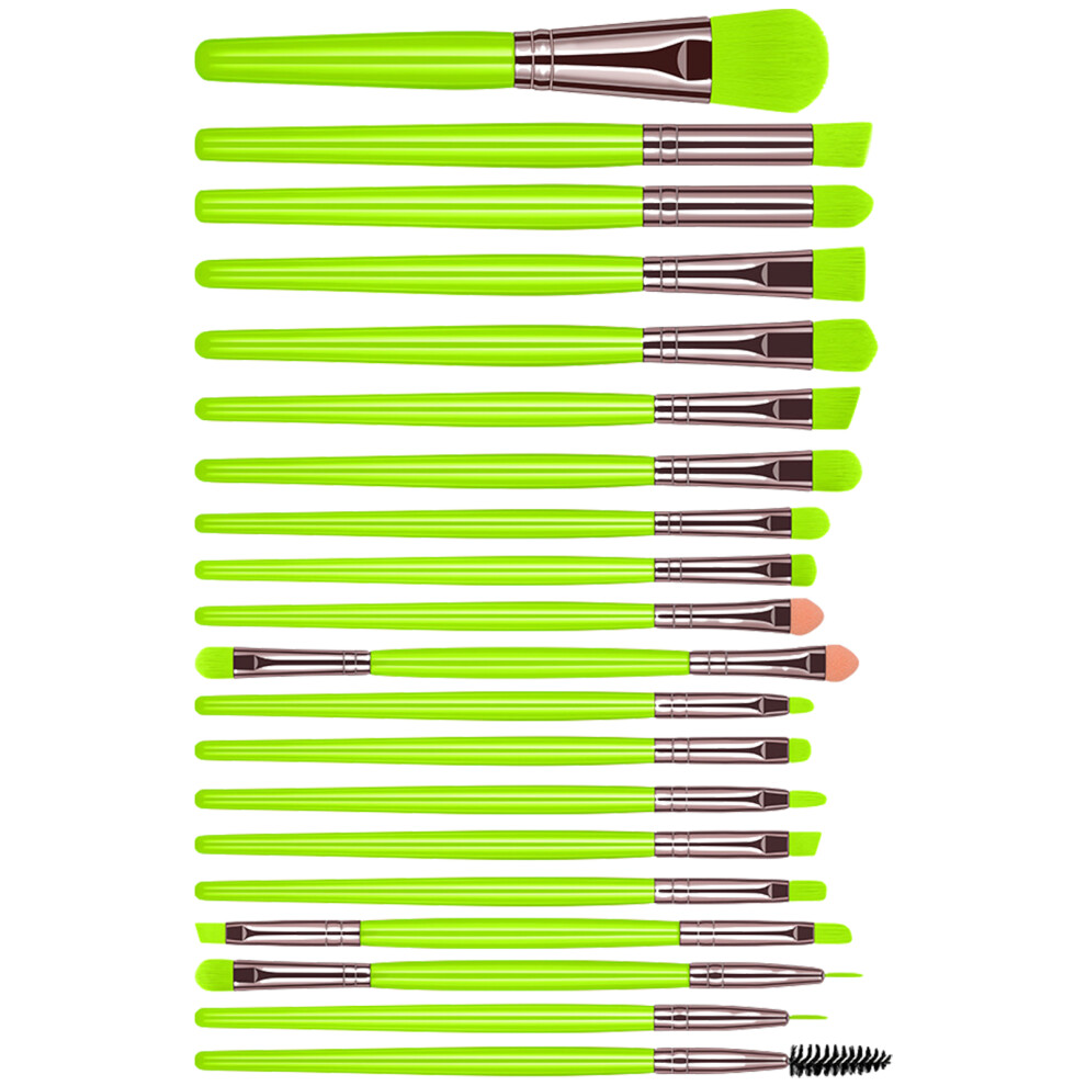 Green 20Pcs Professional Makeup Brush Set Cosmetic-Fluorescent
