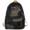 Reiserucksack Denims Patched Rucksack Schultasche-Schwarz 1