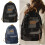 Reiserucksack Denims Patched Rucksack Schultasche-Schwarz 4