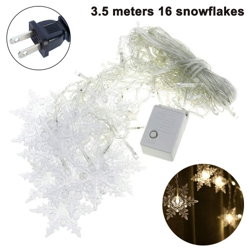 Perfect Size, Snowflake String Lights Ideal For Indoor Decor