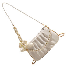 Women Cloud Bag Sweet Shoulder Bag Fashion Crossbody Bag-White
