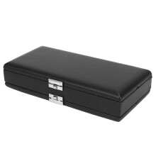Bassoon Case Wooden 2Layer Storage Box Black 200x93.5x45mm Holds 20 For Musicians