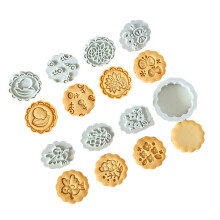 Set van 8 Creatieve Bloemvorm Cookie Mallen Plastic-klein