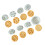 Set van 8 Creatieve Bloemvorm Cookie Mallen Plastic-klein 1
