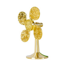 Brass Windmill Model Statue Wealth Dining Table Centerpieces