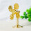 Brass Windmill Model Statue Wealth Dining Table Centerpieces 6
