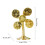 Brass Windmill Model Statue Wealth Dining Table Centerpieces 3