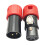 3Pin Microphone Sound Cable Plug Connector Male Female-Red 1