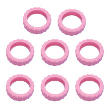 8 stuks bagagewieldoppen bagagewielen beschermer-Roze