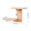 Natural Wood Wall Mounted Sisal Pad Double Layer Cats Perches 3