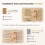 Natural Wood Wall Mounted Sisal Pad Double Layer Cats Perches 5