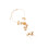 Modern Copper Chain Necklace Featuring Leaf Pendant For-Gold 1