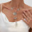 Modern Copper Chain Necklace Featuring Leaf Pendant For-Gold 7