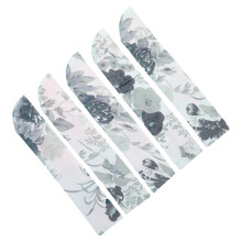Ensemble de 5 étuis de protection pour éventails pliants,-Gris