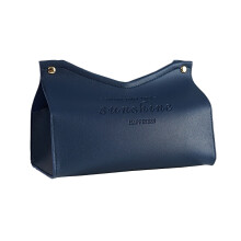 Elegante porta-lenços retangular, organizador em couro PU com design sofisticado que aprimora a decoração da casa e do escritório.