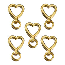 5 stuks functionele zinklegering sleutelhouder tas-Gouden liefde