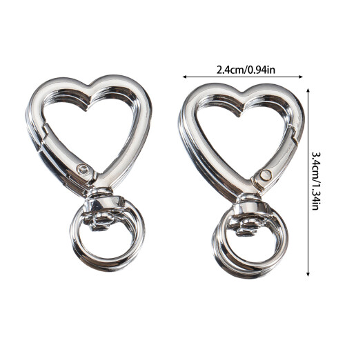 5 stuks functionele zinklegering sleutelhouder tas-Gouden liefde 2