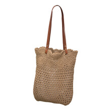 Dames gehaakte strandtas Mode handtas Handgeweven-Khaki