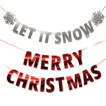 Guirlande de lettres à faire soi-même pour décoration de Noël, résistante aux intempéries en intérieur et en extérieur, décoration