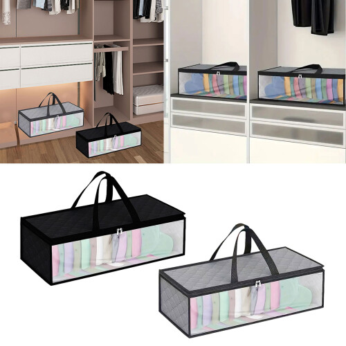 Foldable Hanging Pouch for Clothing and Accessories-Black 2