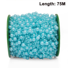 Rouleau de perles de Noël, guirlandes de perles en plastique pour accessoires de bijoux DIY