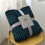 Striped Pattern Fleece Blanket Flannel Bed Cover-S Cream 5