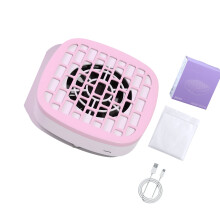 Quiet Portable Nail Art Dust Extractor ABS Build Nail-Pink