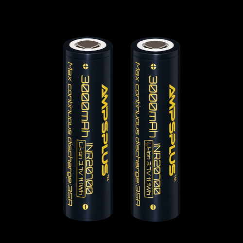 2x Ampsplus 20700 3500mAh 30A 3.7V Batteries + Case