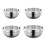 Double Layer Snacks Bowl Stainless Steel Dishes for Small-14cm 2