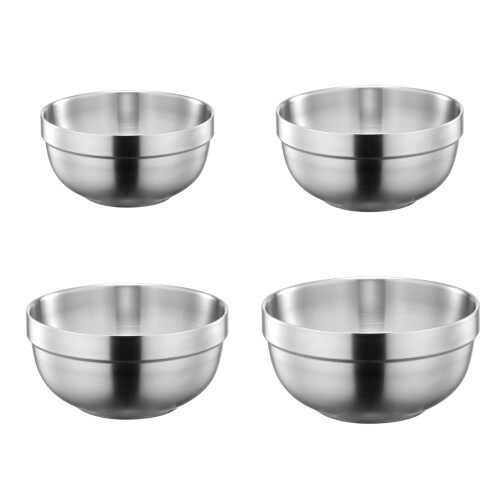 Double Layer Snacks Bowl Stainless Steel Dishes for Small-14cm 1