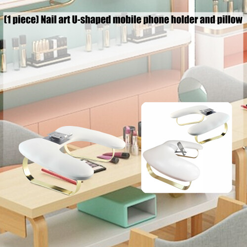 Professional Nail Art Hand Pillow With Phone Mount-Top model 2