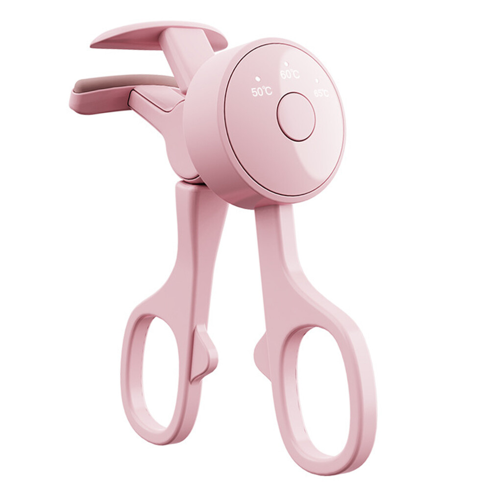 Efficient Heated Eyelash Curling Device 3 Temperature-Pink