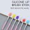 10PC Silicone Lip Makeup Brushes Gentle Application Tool-White 4