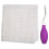 Bent Locking Hook Crochet Needle with Mesh Canvas for-Purple 1