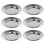6Pcs Functional Steel Platters Practical Oval Tray Meat-22cm 1