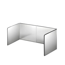 Strong Kitchen Spatter Defender Wide Base Plan Prevents Tipping