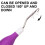 Bent Locking Hook Crochet Needle with Mesh Canvas for-Purple 6