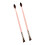 Double Angled Brow Brushes Ergonomic Handle For Everyday-Pink 1