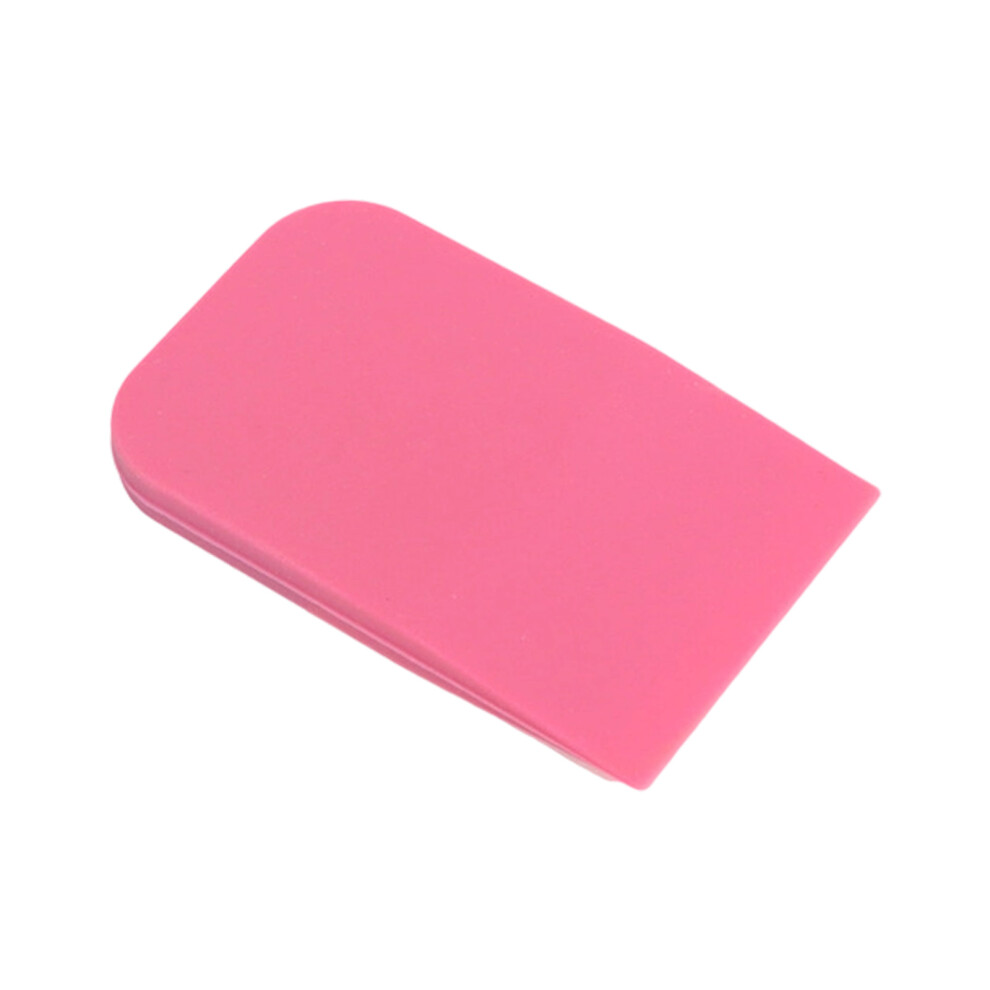 Silicone Flat Cosmetic Brush For Precise Application-Rose red