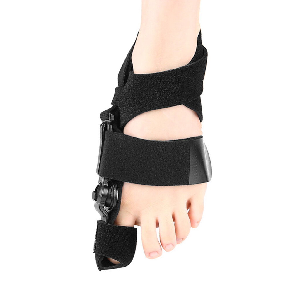 Reinforced Bunions Corrector Brace Soft Nylon-Black Left foot