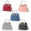 Comfortable Handle Bag for Meals Large Capacity-Wine red 2