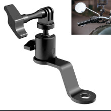 Support de caméra pour guidon de moto modifiable à 360 degrés,