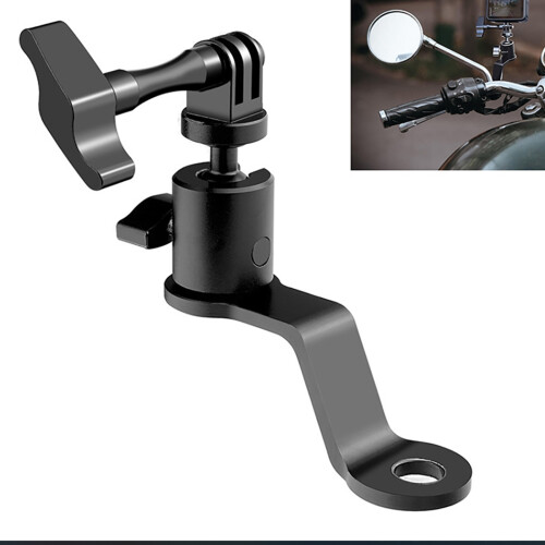 Support de caméra pour guidon de moto modifiable à 360 degrés,
