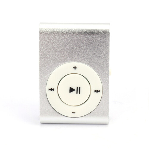 Handfreies MP3-Gerät aus Metall,-Graues Silber