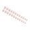 Press on Nail Short Square False Nail with Dots Designs Stick on 1