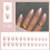 Press on Nail Short Square False Nail with Dots Designs Stick on 2