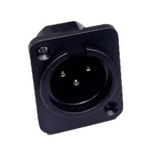 3-poliger XLR-Adapter in Studioqualität,-männliche feine Nadel