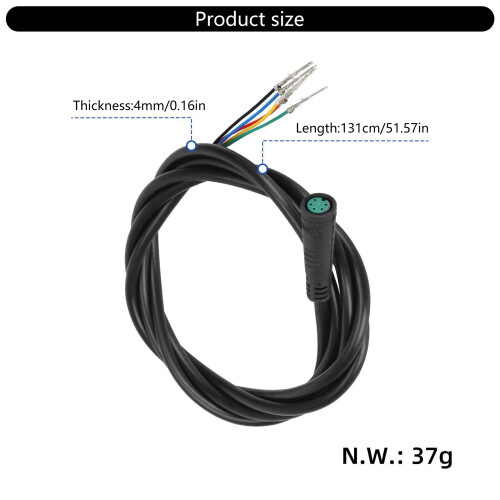 Scooter Dashboard Replacement Cable 5 Pin Connection Wire 2